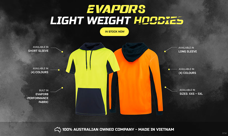 EVAPOR8 Light Weight Hoodies