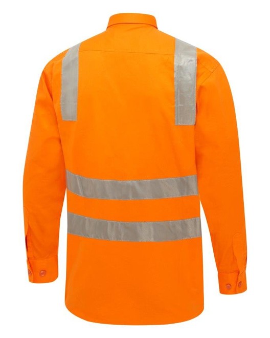 D/N Hi-Vis Cotton Drill Workshirts - 'Shoulders'